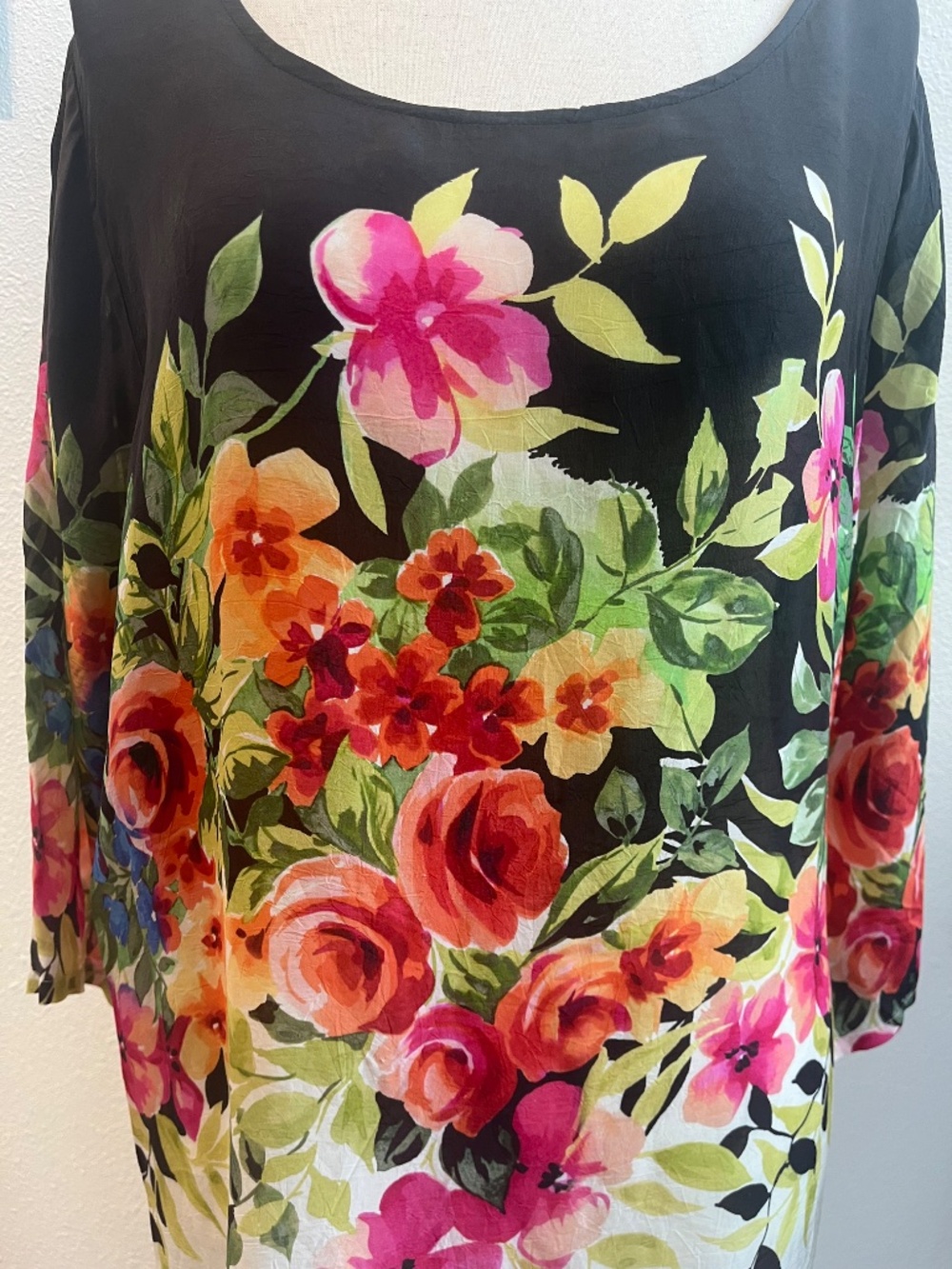 Johnny Was Women's Betty Top or Dress, Size 1X, NWT, Rayon - Picture 5 of 7